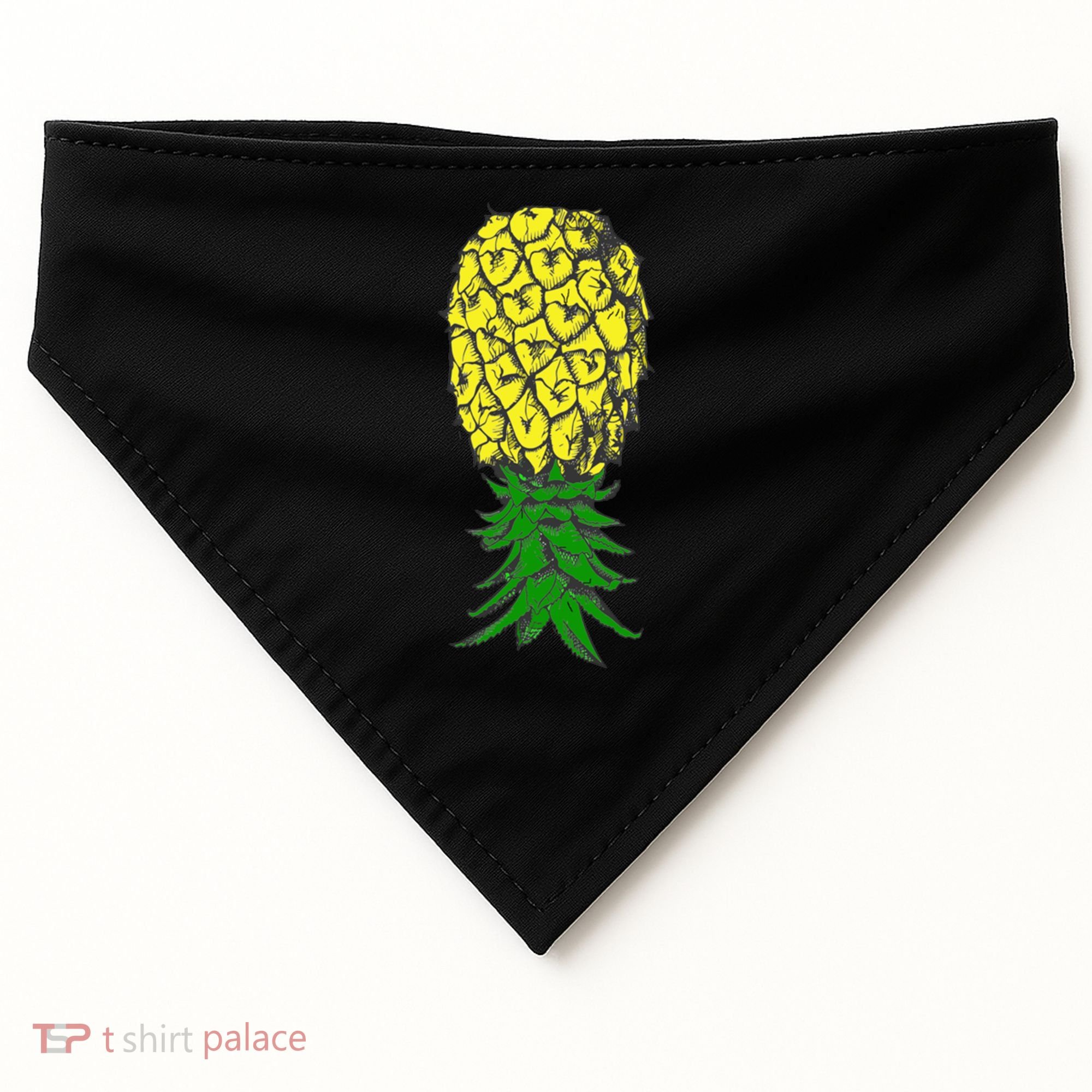 Upside Down Pineapple Gift USA-Made Doggie Bandana