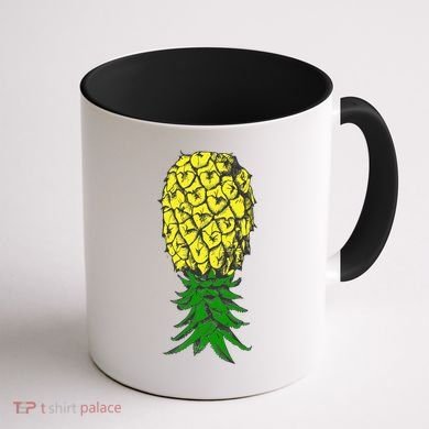 Upside Down Pineapple Gift Coffee Mug back