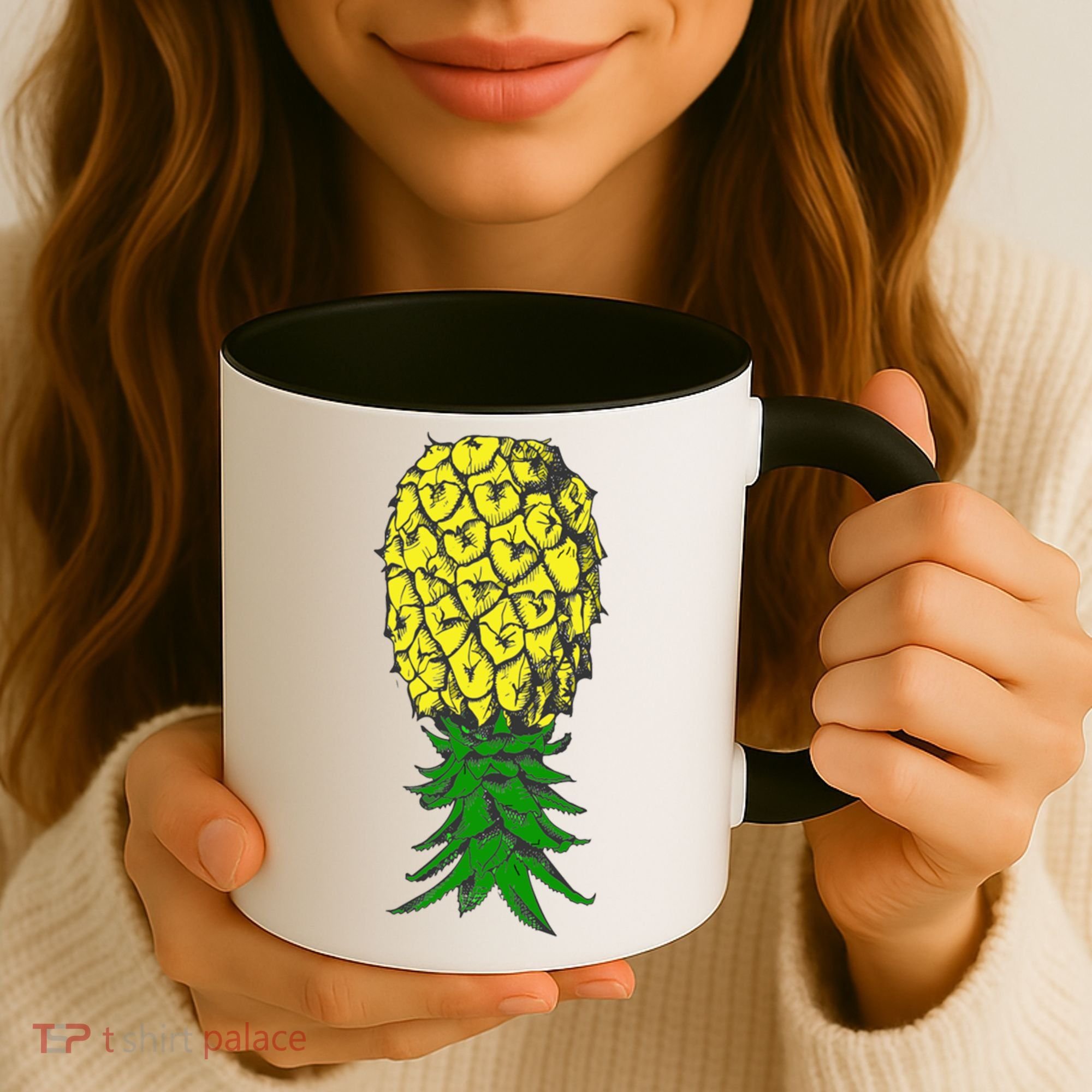 Upside Down Pineapple Gift Coffee Mug