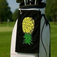 Upside Down Pineapple Gift Golf Towel thumb 2