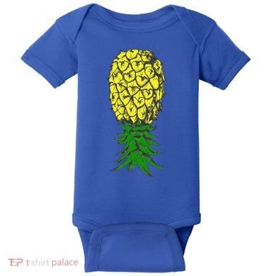 Upside Down Pineapple Gift Baby Bodysuit