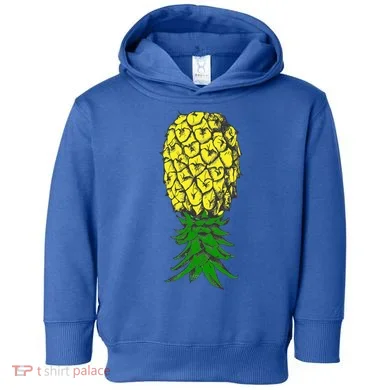 Upside Down Pineapple Gift Toddler Hoodie