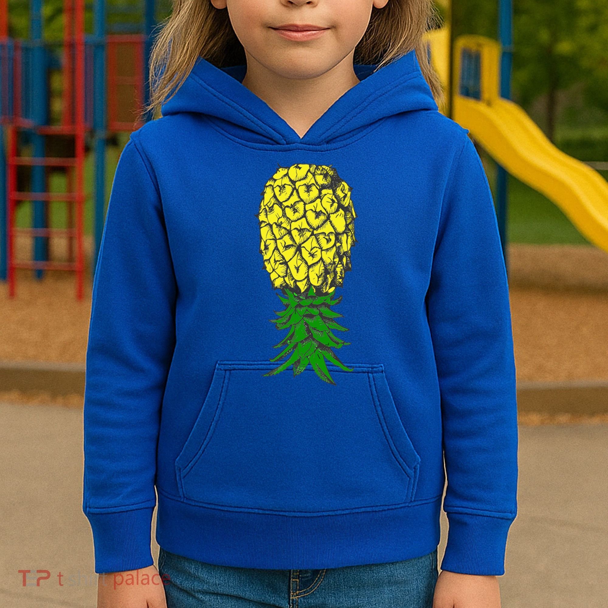 Upside Down Pineapple Gift Kids Hoodie