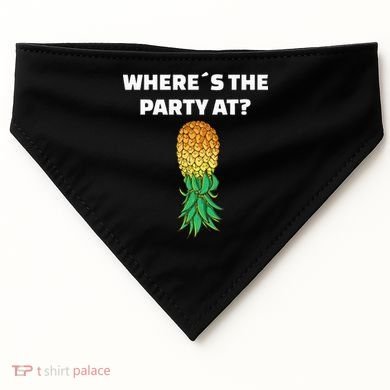 Upside Down Pineapple Where´S The Party At USA-Made Doggie Bandana