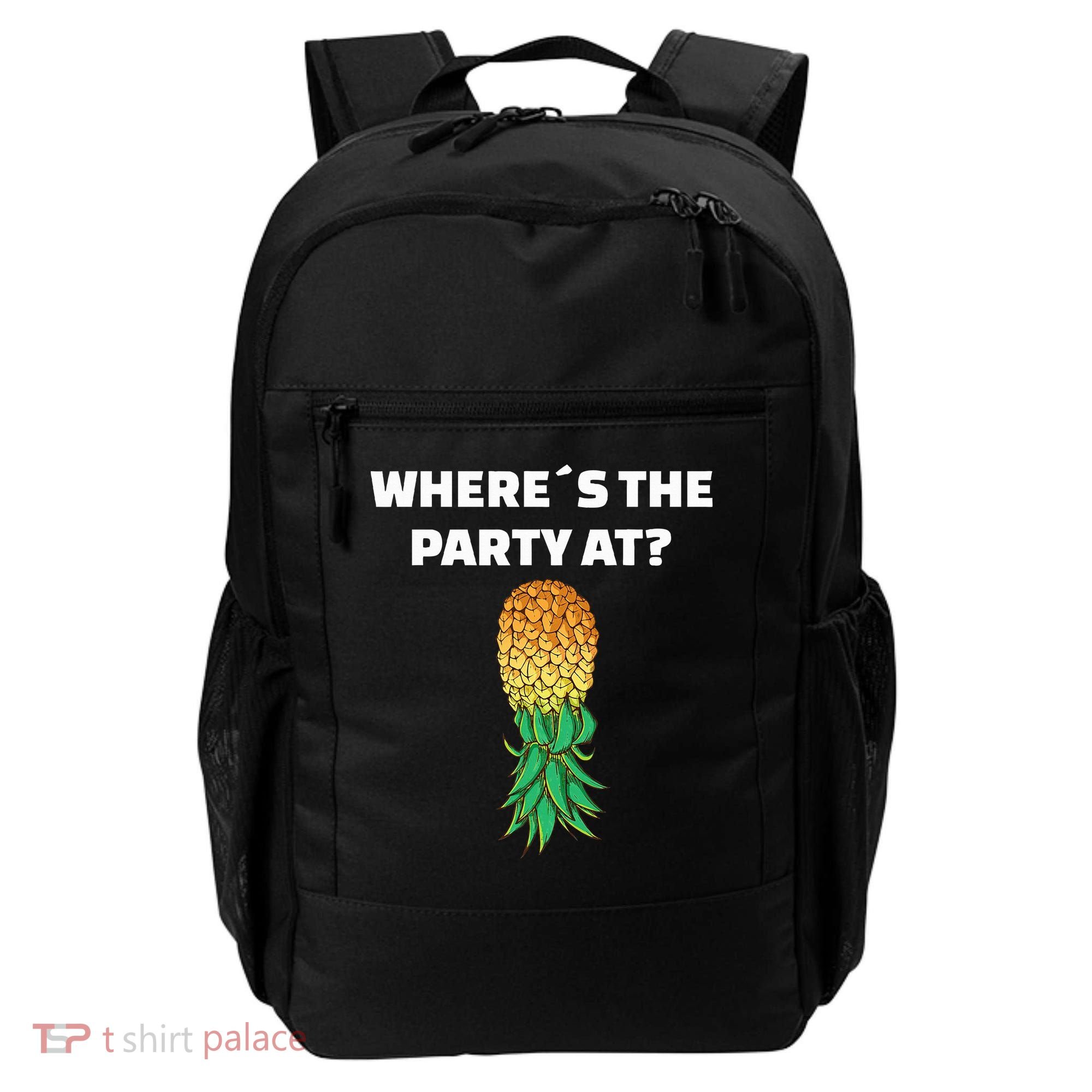 Upside Down Pineapple Where´S The Party At Backpack