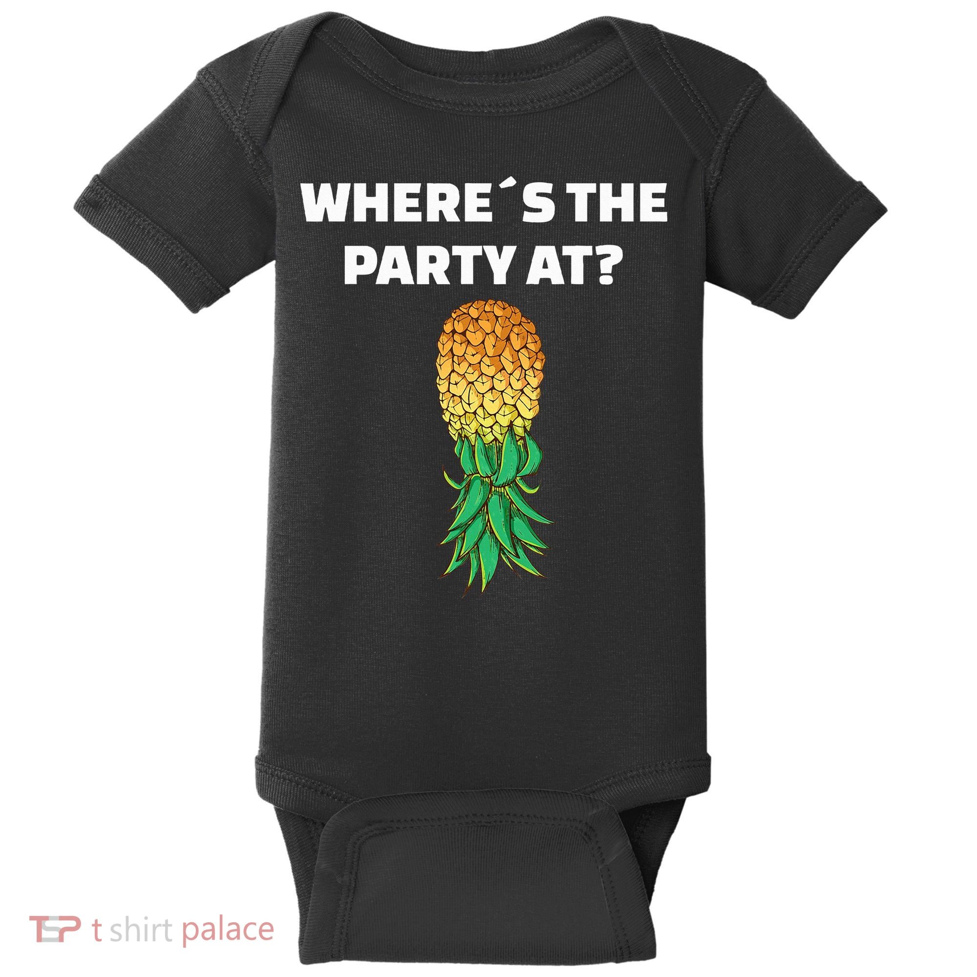 Upside Down Pineapple Where´S The Party At Baby Bodysuit