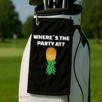 Upside Down Pineapple Where´S The Party At Golf Towel thumb 2