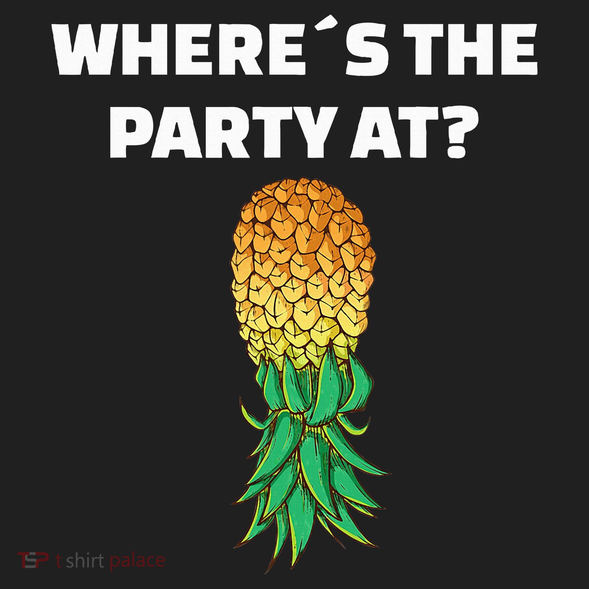 Upside Down Pineapple Where´S The Party At Golf Towel