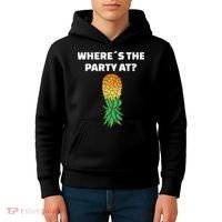 Upside Down Pineapple Where´S The Party At Kids Hoodie thumb 4