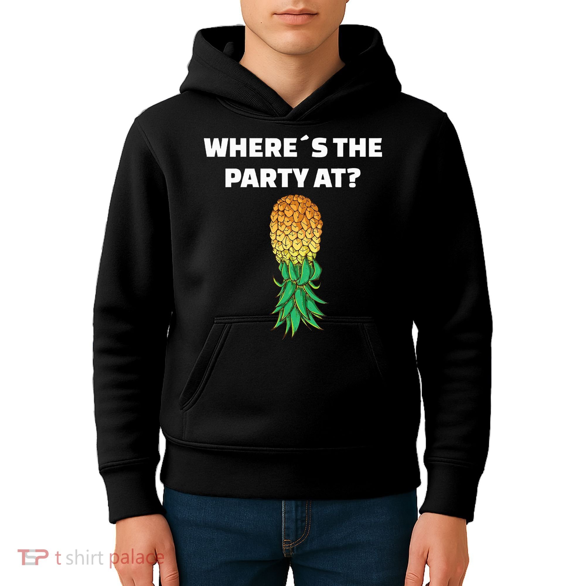 Upside Down Pineapple Where´S The Party At Kids Hoodie