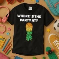 Upside Down Pineapple Where´S The Party At Kids T-Shirt thumb 3