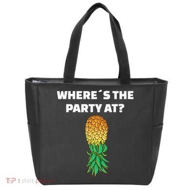 Upside Down Pineapple Where´S The Party At Tote Bag
