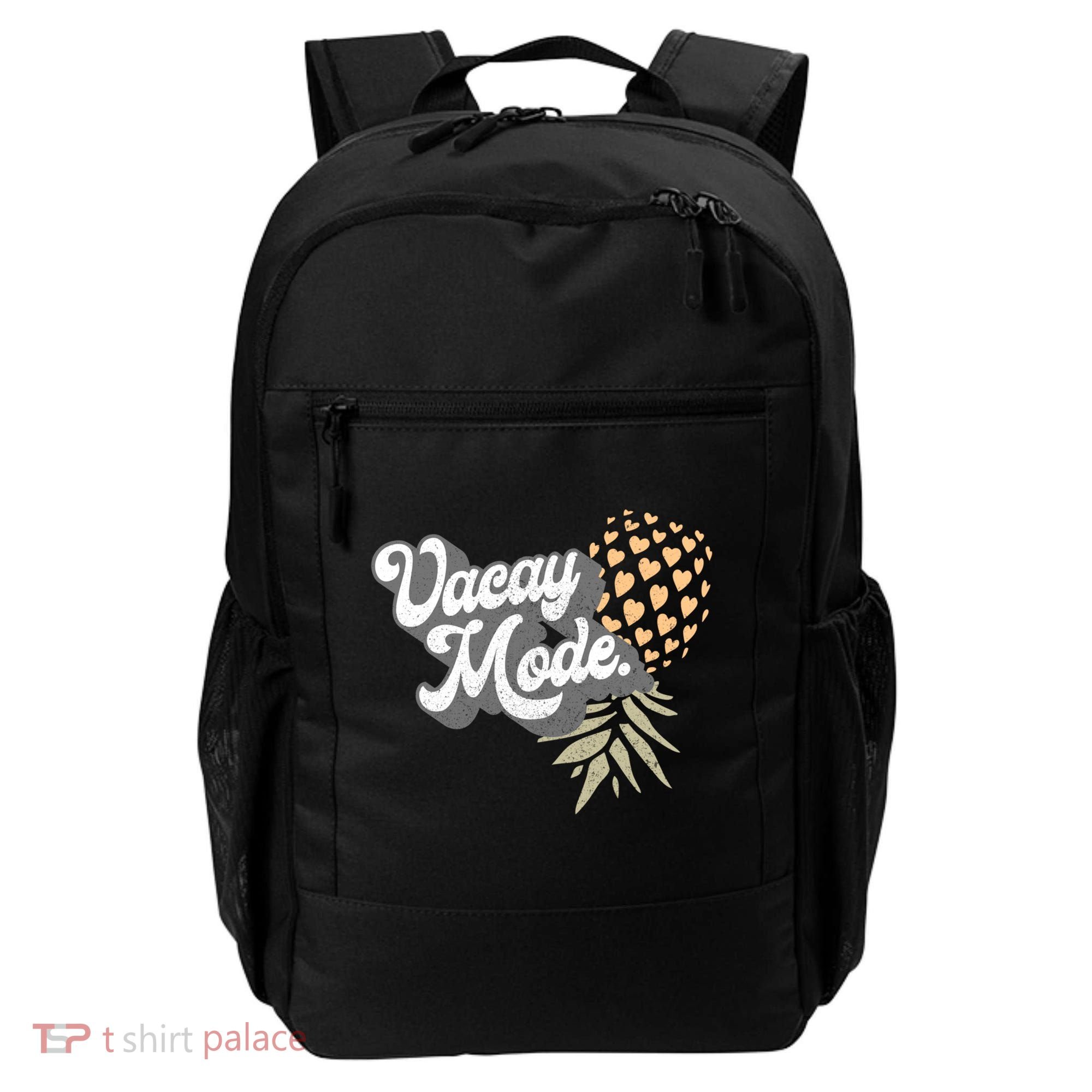 Upside Down Pineapple Vacay Mode Vacation Funny Swinger Gift Backpack