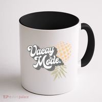 Upside Down Pineapple Vacay Mode Vacation Funny Swinger Gift Coffee Mug thumb 1