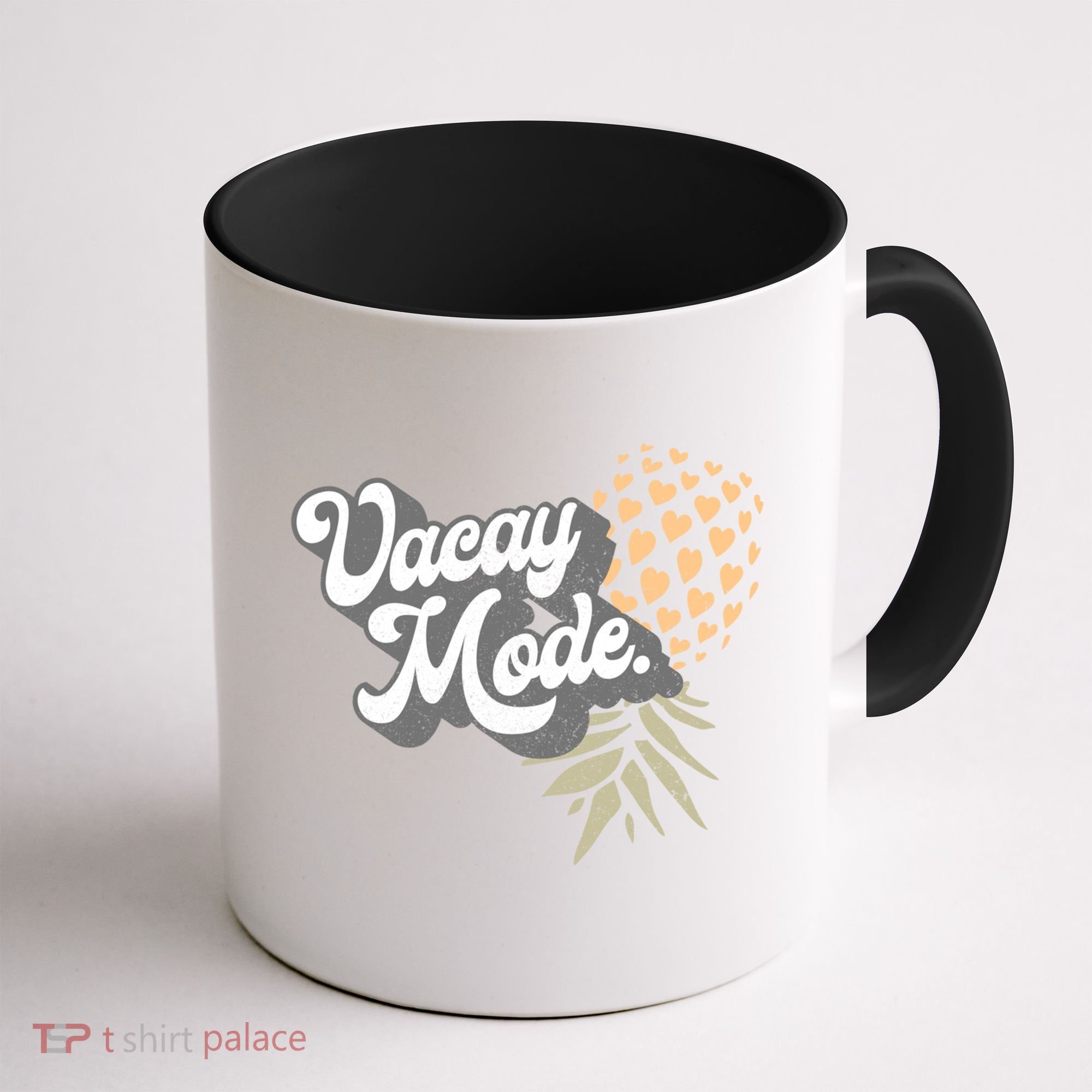 Upside Down Pineapple Vacay Mode Vacation Funny Swinger Gift Coffee Mug