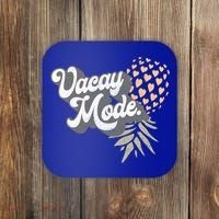 Upside Down Pineapple Vacay Mode Vacation Funny Swinger Gift Coaster thumb 0