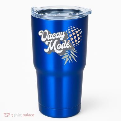 Upside Down Pineapple Vacay Mode Vacation Funny Swinger Gift Tumbler