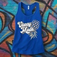 Upside Down Pineapple Vacay Mode Vacation Funny Swinger Gift Women's Tank Top thumb 3