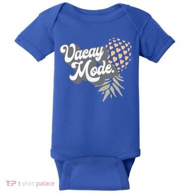 Upside Down Pineapple Vacay Mode Vacation Funny Swinger Gift Baby Bodysuit