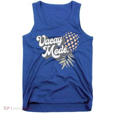 Upside Down Pineapple Vacay Mode Vacation Funny Swinger Gift Tank Top