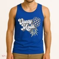 Upside Down Pineapple Vacay Mode Vacation Funny Swinger Gift Tank Top thumb 3