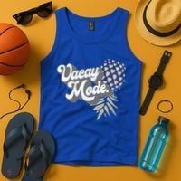 Upside Down Pineapple Vacay Mode Vacation Funny Swinger Gift Tank Top thumb 4