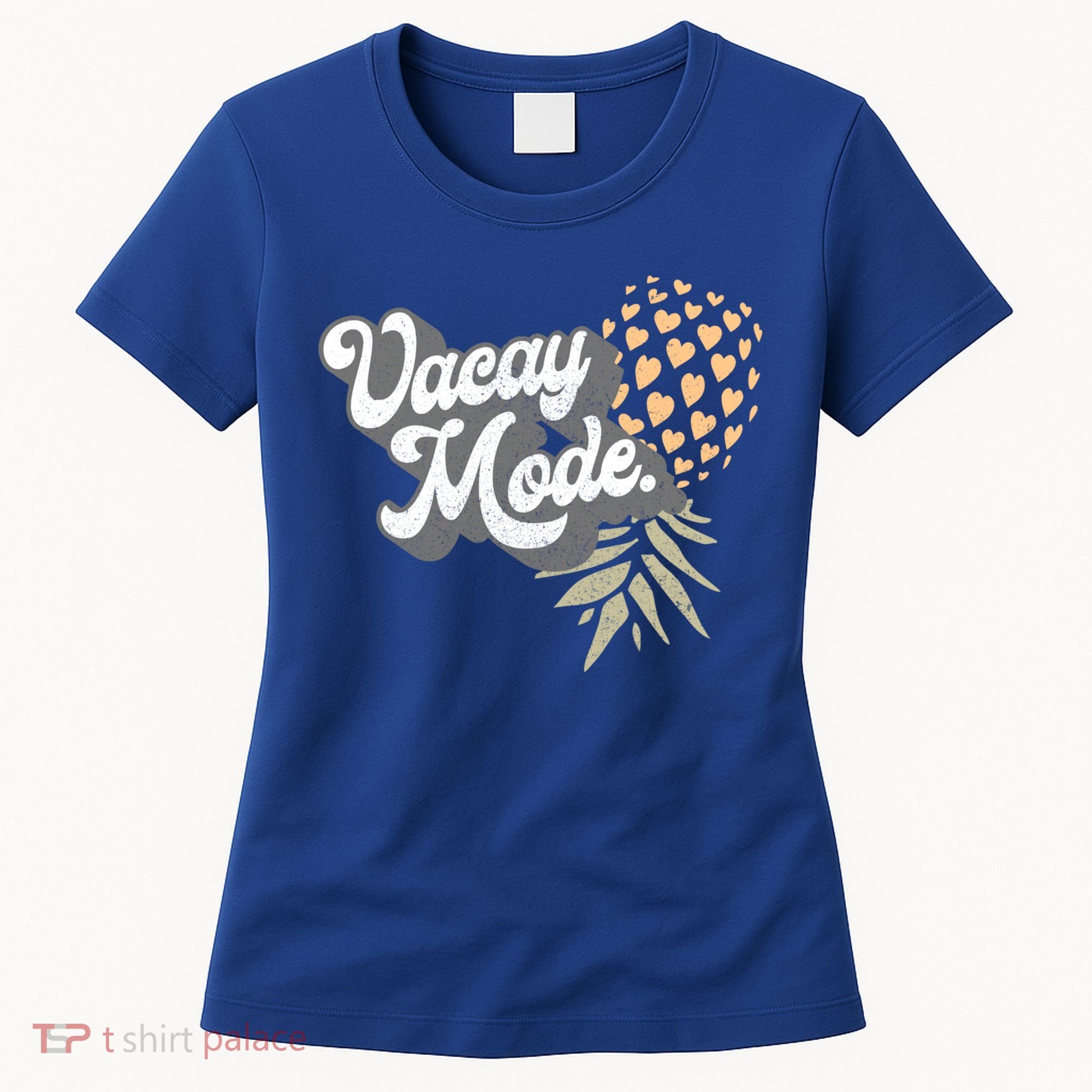 Upside Down Pineapple Vacay Mode Vacation Funny Swinger Gift Women's T-Shirt
