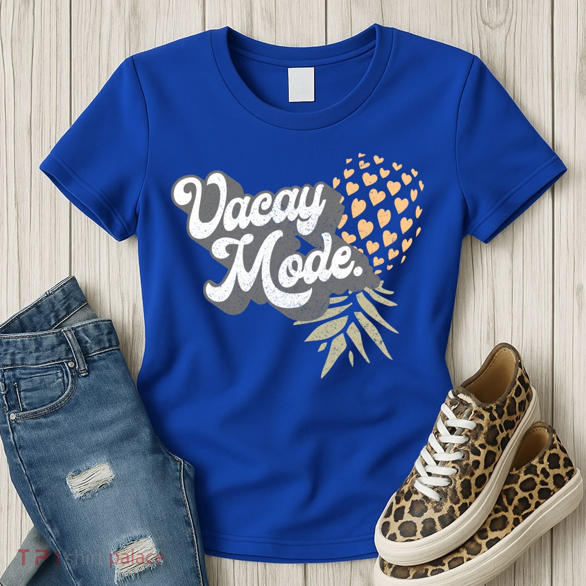 Upside Down Pineapple Vacay Mode Vacation Funny Swinger Gift Women's T-Shirt