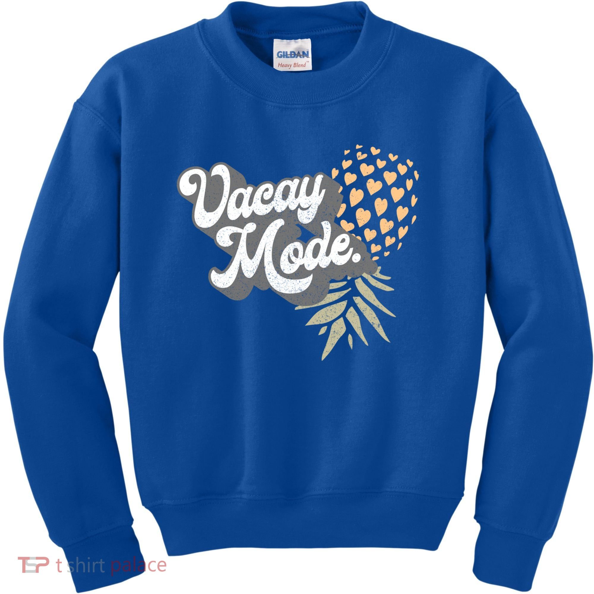 Upside Down Pineapple Vacay Mode Vacation Funny Swinger Gift Kids Sweatshirt