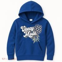 Upside Down Pineapple Vacay Mode Vacation Funny Swinger Gift Kids Hoodie thumb 0