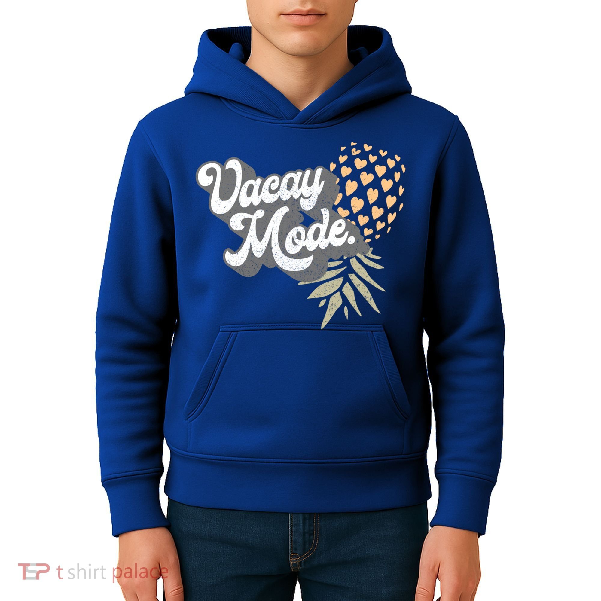 Upside Down Pineapple Vacay Mode Vacation Funny Swinger Gift Kids Hoodie
