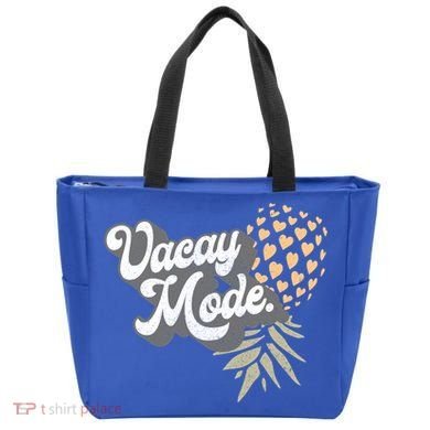 Upside Down Pineapple Vacay Mode Vacation Funny Swinger Gift Tote Bag