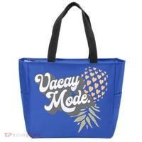 Upside Down Pineapple Vacay Mode Vacation Funny Swinger Gift Tote Bag thumb 0