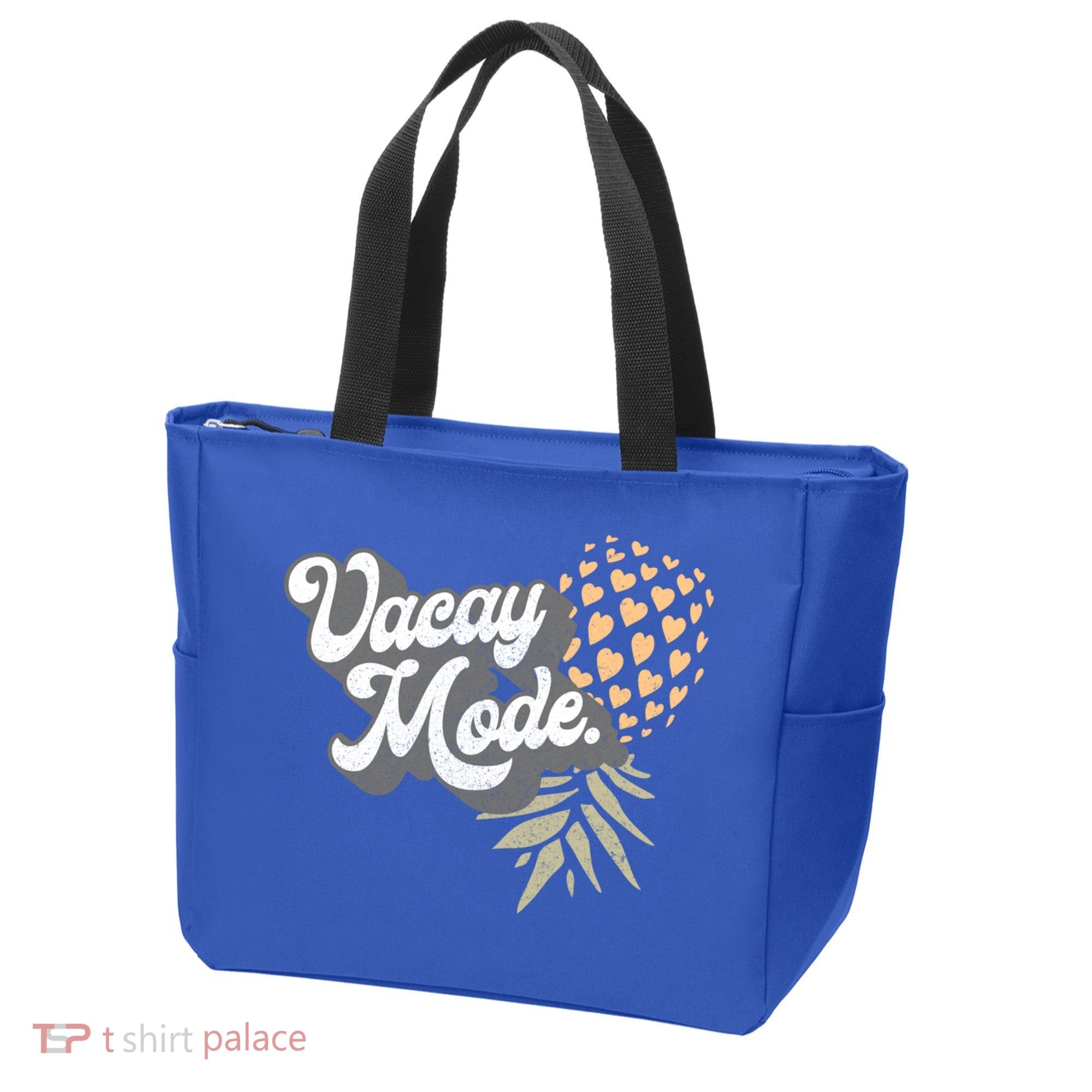 Upside Down Pineapple Vacay Mode Vacation Funny Swinger Gift Tote Bag