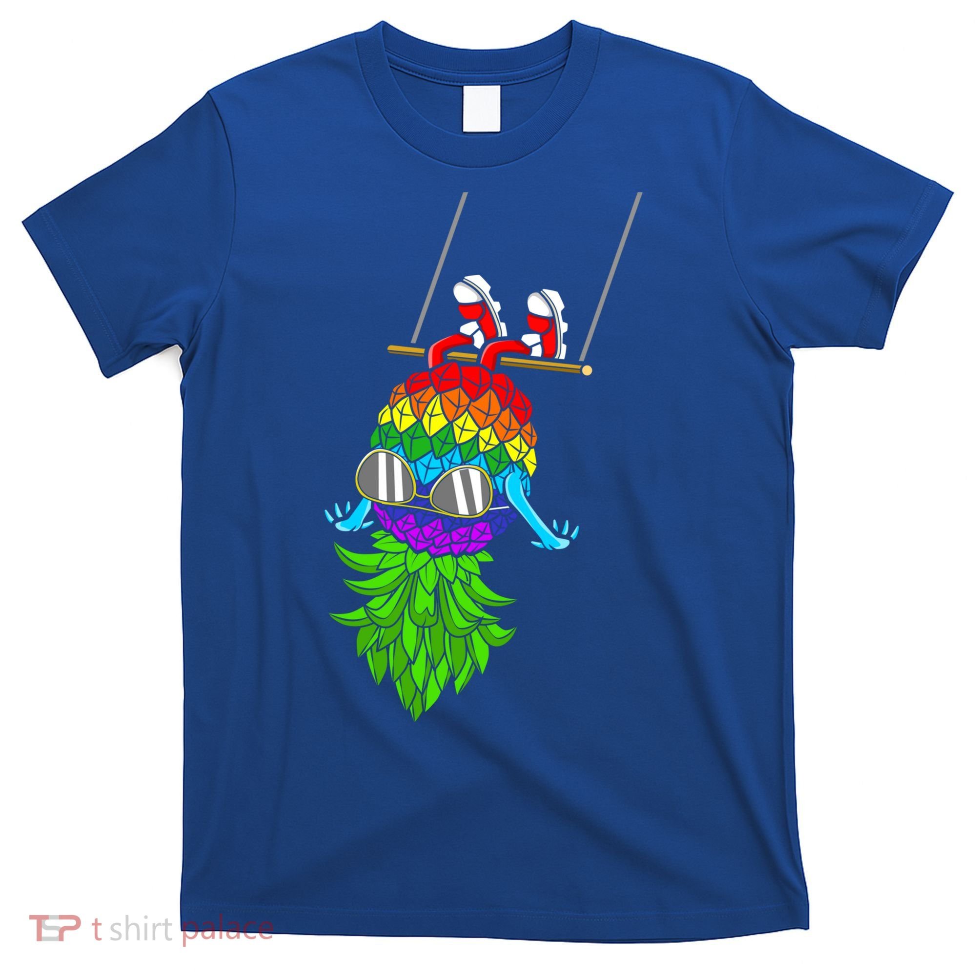 Upside Down Pineapple Swingers Swinging Lgbtq Adult Humor Gift T-Shirt