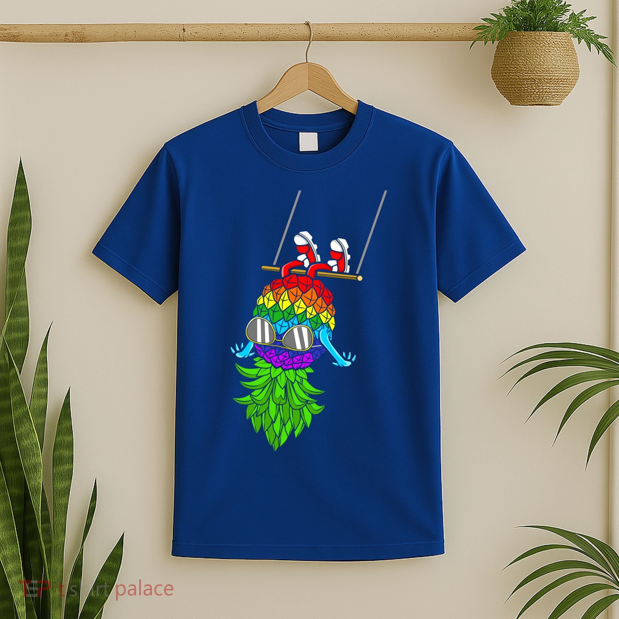 Upside Down Pineapple Swingers Swinging Lgbtq Adult Humor Gift T-Shirt