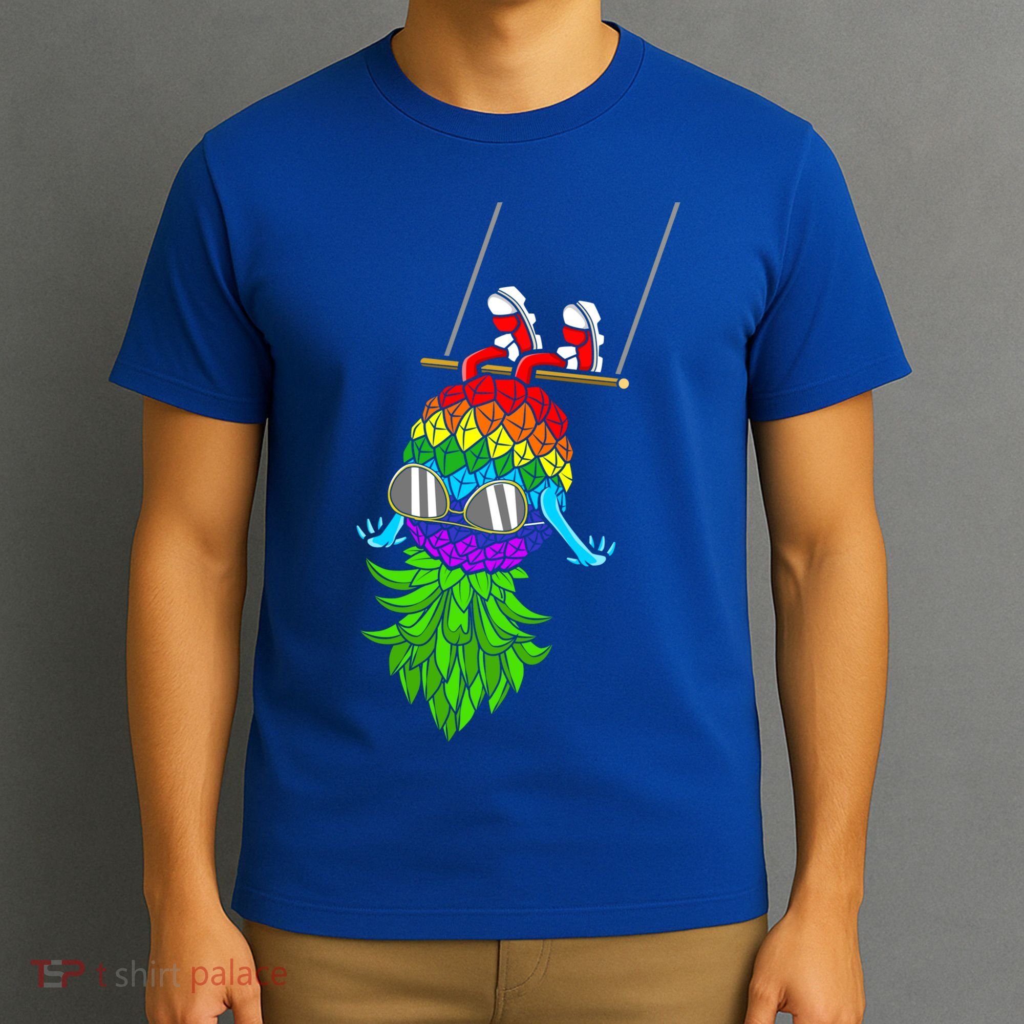 Upside Down Pineapple Swingers Swinging Lgbtq Adult Humor Gift T-Shirt