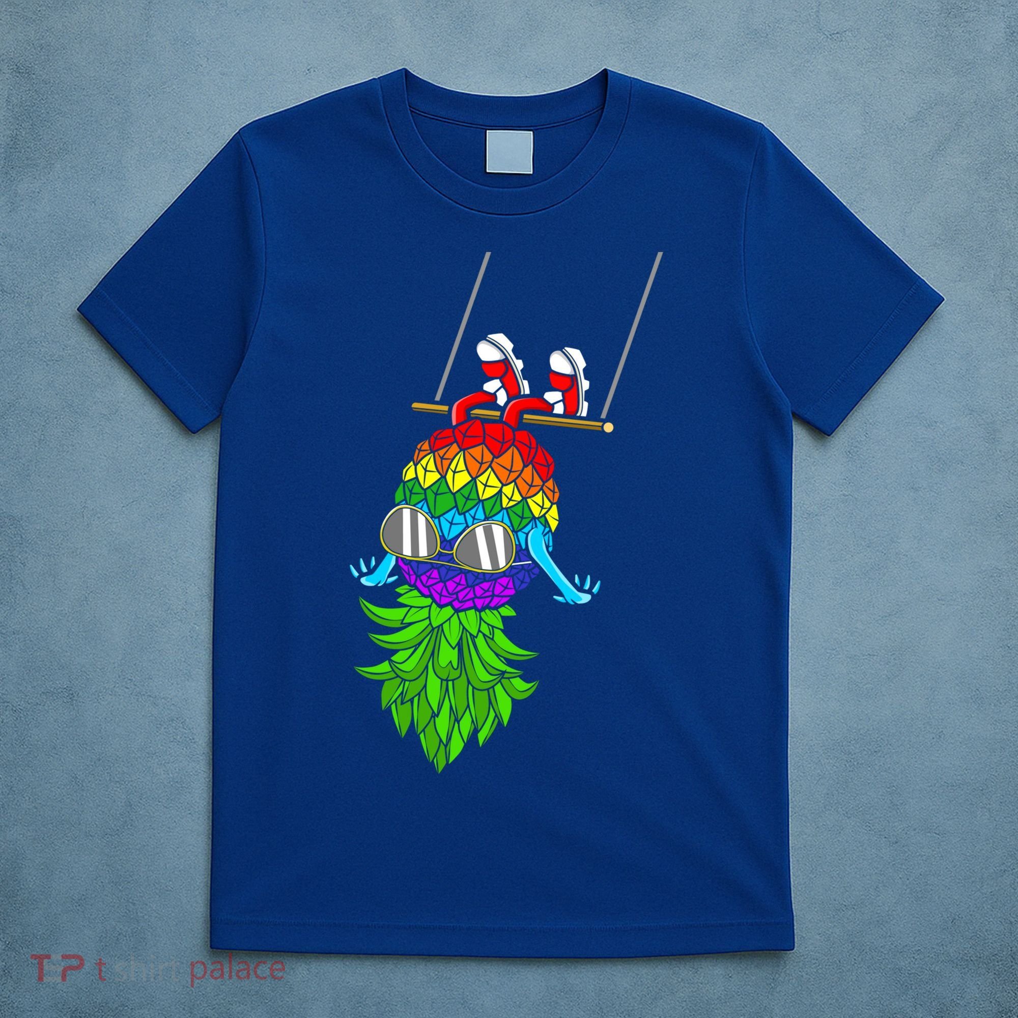 Upside Down Pineapple Swingers Swinging Lgbtq Adult Humor Gift T-Shirt