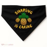 Upside Down Pineapple Cute Gift Sharing Swinger Gift USA-Made Doggie Bandana thumb 0