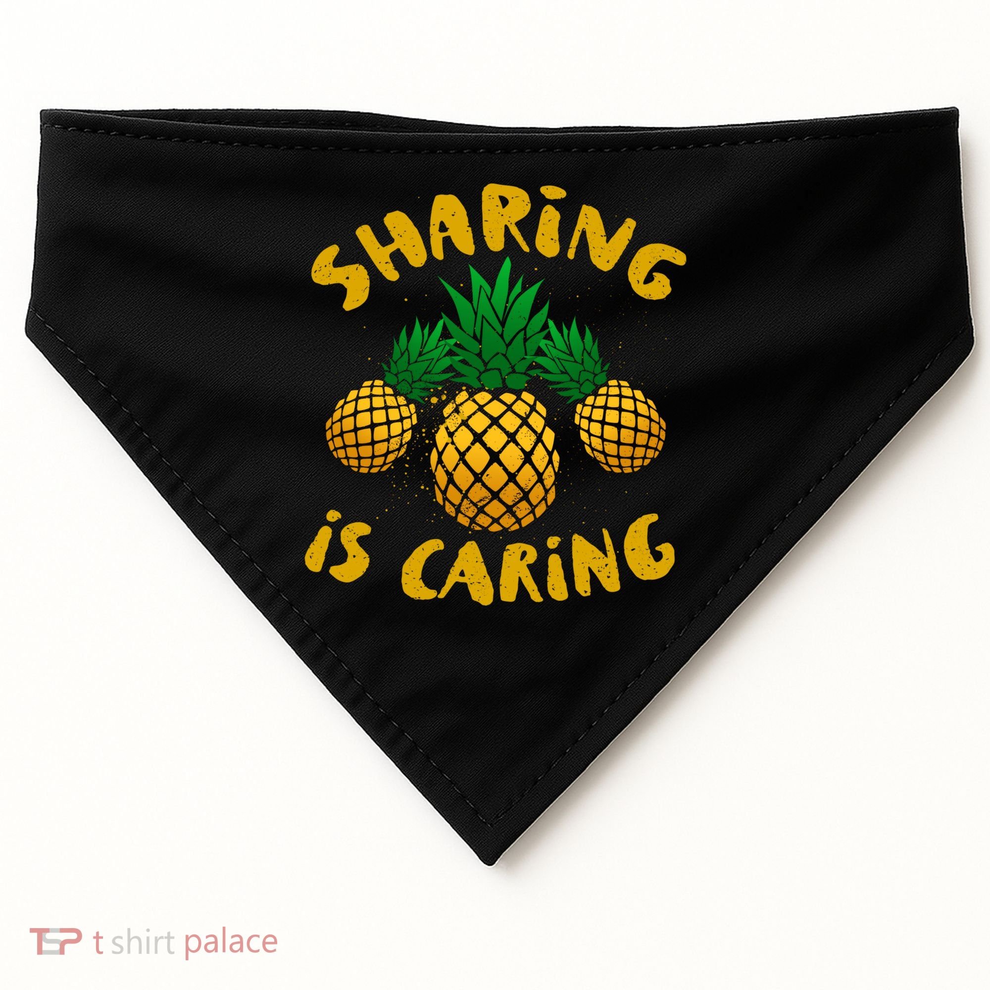 Upside Down Pineapple Cute Gift Sharing Swinger Gift USA-Made Doggie Bandana