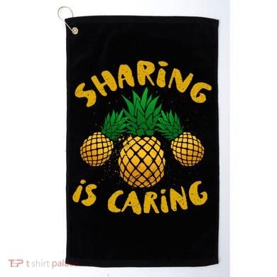Upside Down Pineapple Cute Gift Sharing Swinger Gift Golf Towel
