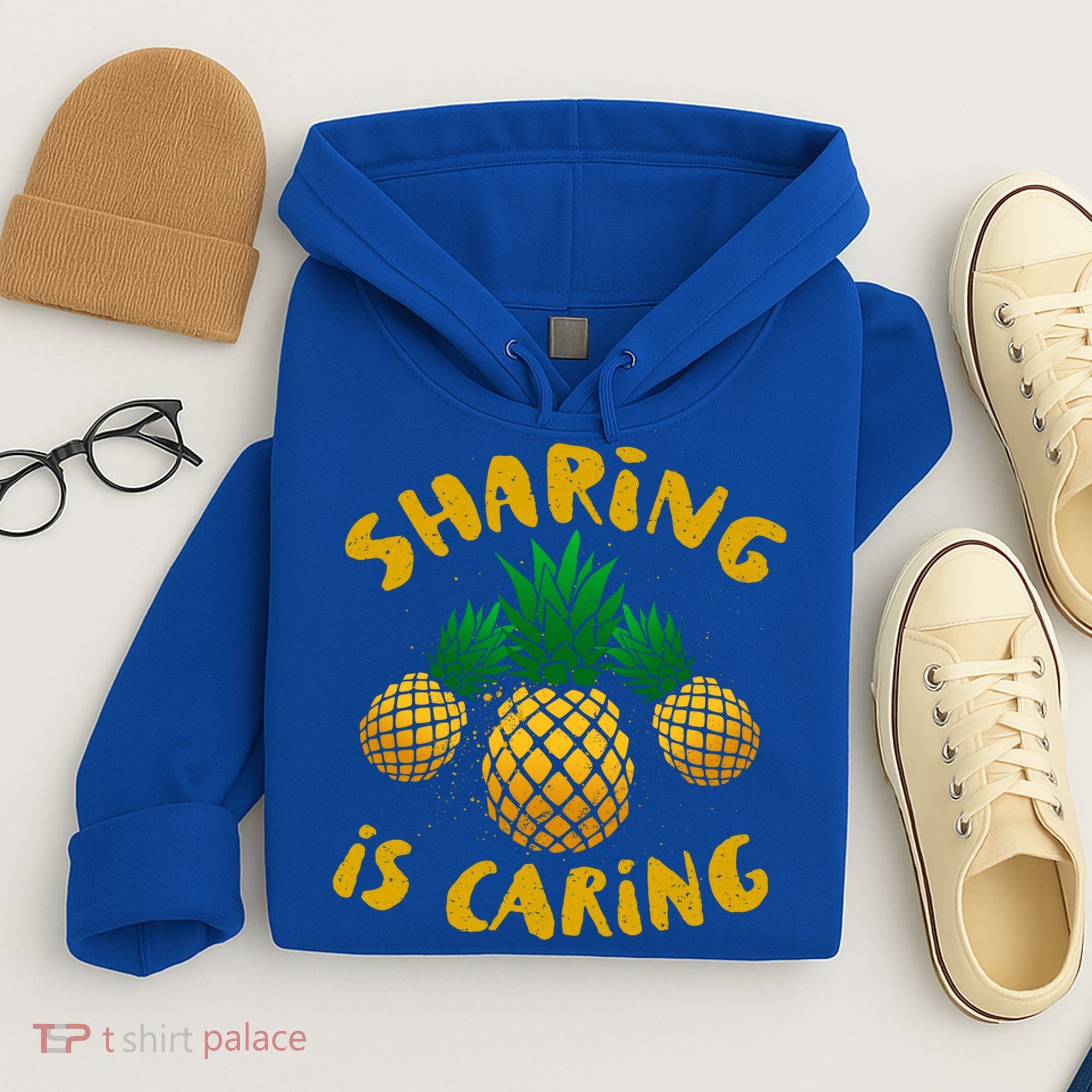 Upside Down Pineapple Cute Gift Sharing Swinger Gift Hoodie