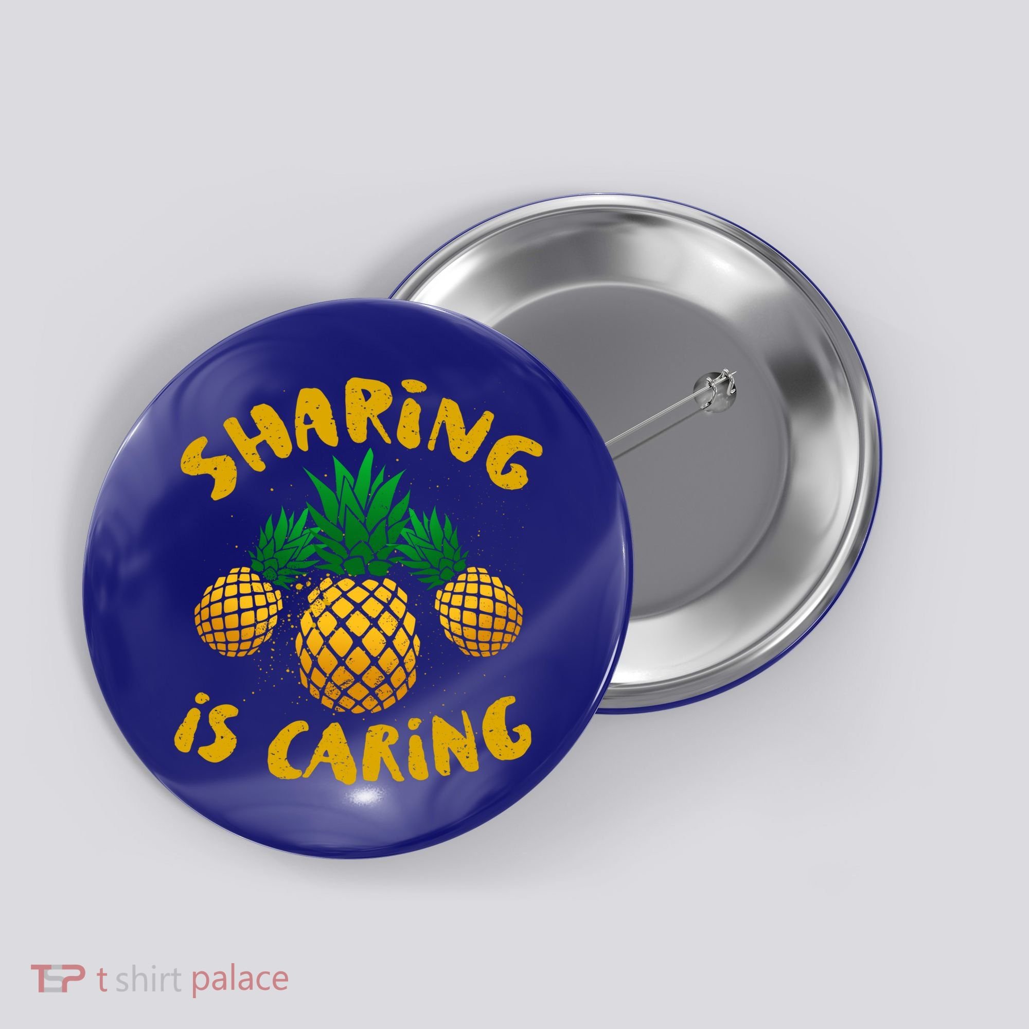 Upside Down Pineapple Cute Gift Sharing Swinger Gift Button