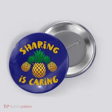 Upside Down Pineapple Cute Gift Sharing Swinger Gift Button