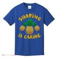 Upside Down Pineapple Cute Gift Sharing Swinger Gift Kids T-Shirt thumb 0