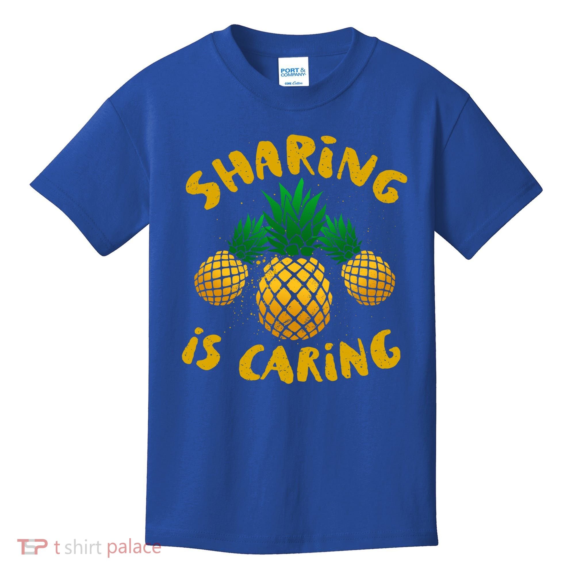 Upside Down Pineapple Cute Gift Sharing Swinger Gift Kids T-Shirt