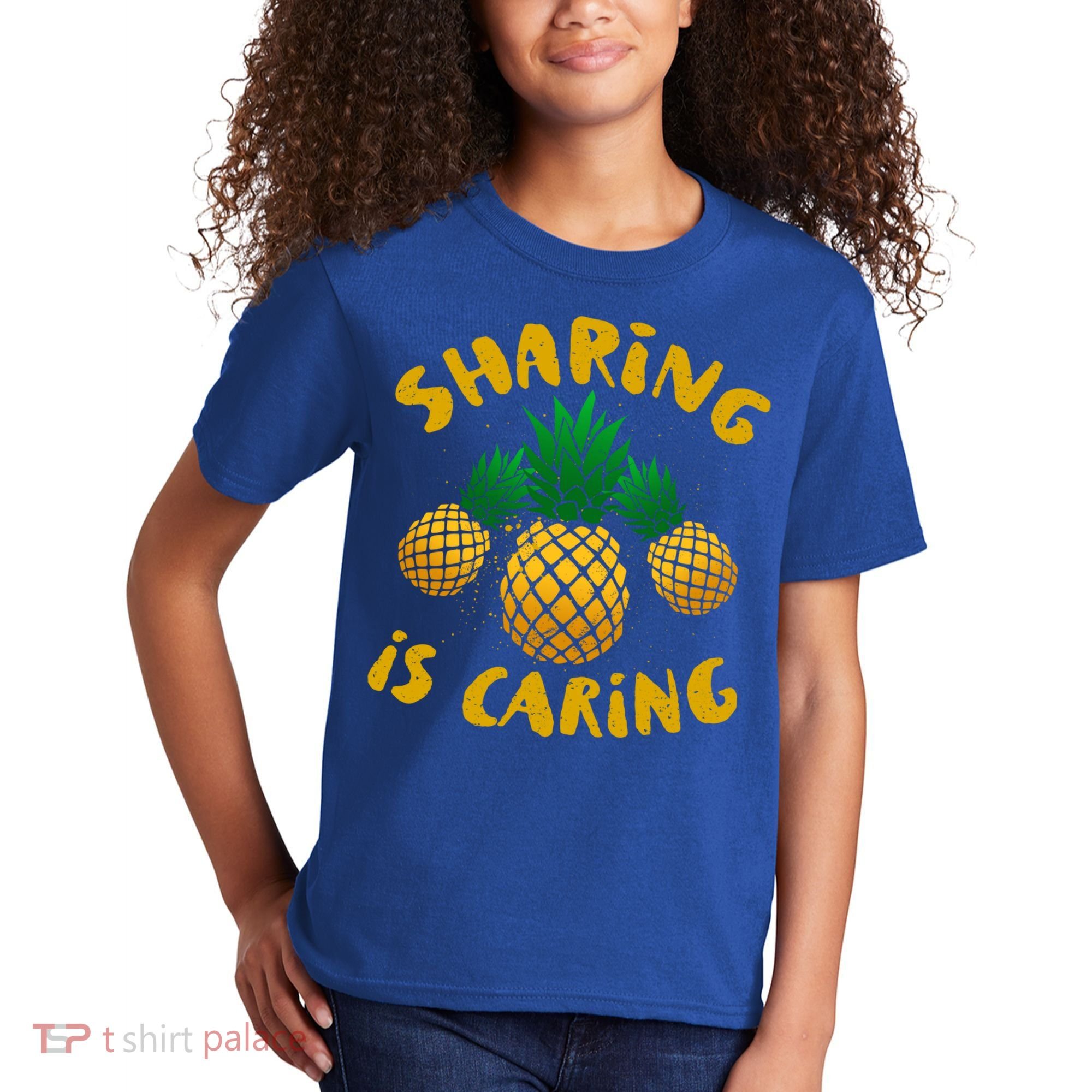 Upside Down Pineapple Cute Gift Sharing Swinger Gift Kids T-Shirt
