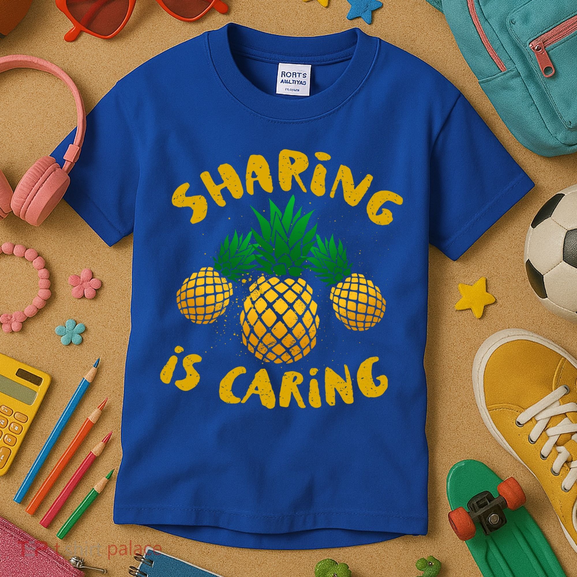 Upside Down Pineapple Cute Gift Sharing Swinger Gift Kids T-Shirt
