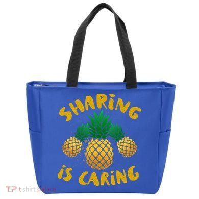 Upside Down Pineapple Cute Gift Sharing Swinger Gift Tote Bag