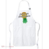 Upside Down Pineapple Down For Shenanigans Funny Swinger Apron thumb 0
